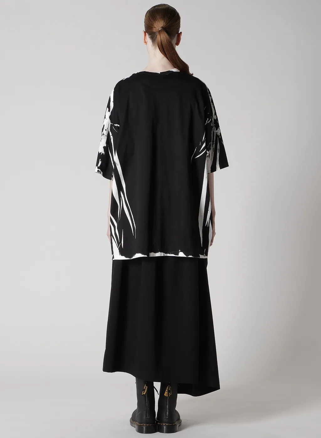 Cotton Lace/Print Big Pocket Pullover