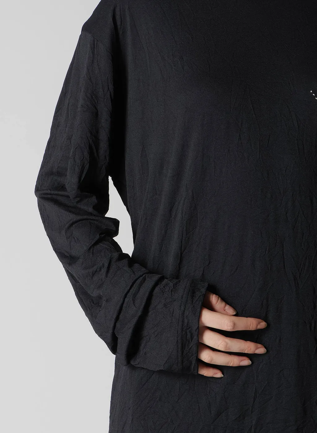 Wrinkle Jersey Y's Stitch Long Big T