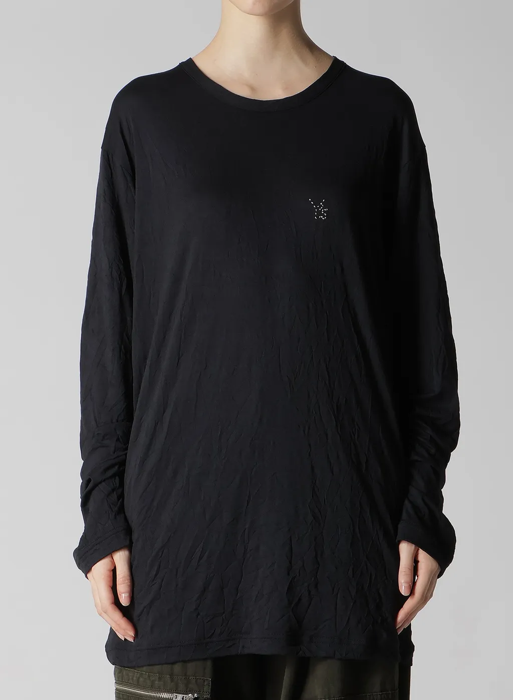 Wrinkle Jersey Y's Stitch Long Big T