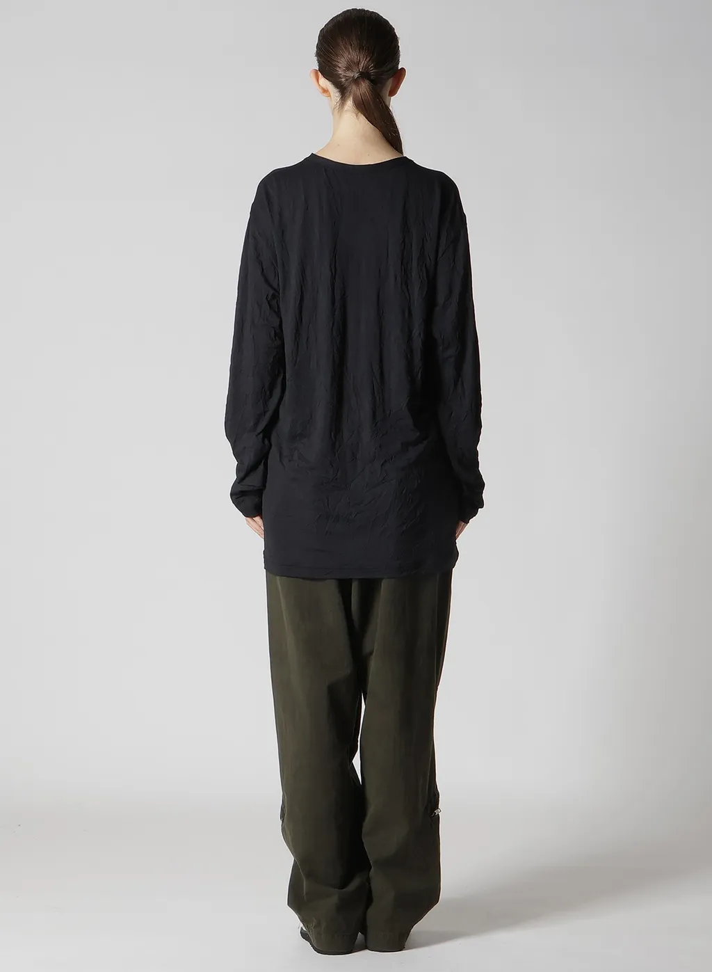 Wrinkle Jersey Y's Stitch Long Big T
