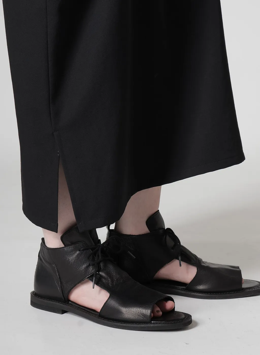 Wool Gabardine Shoulder Strap Dress