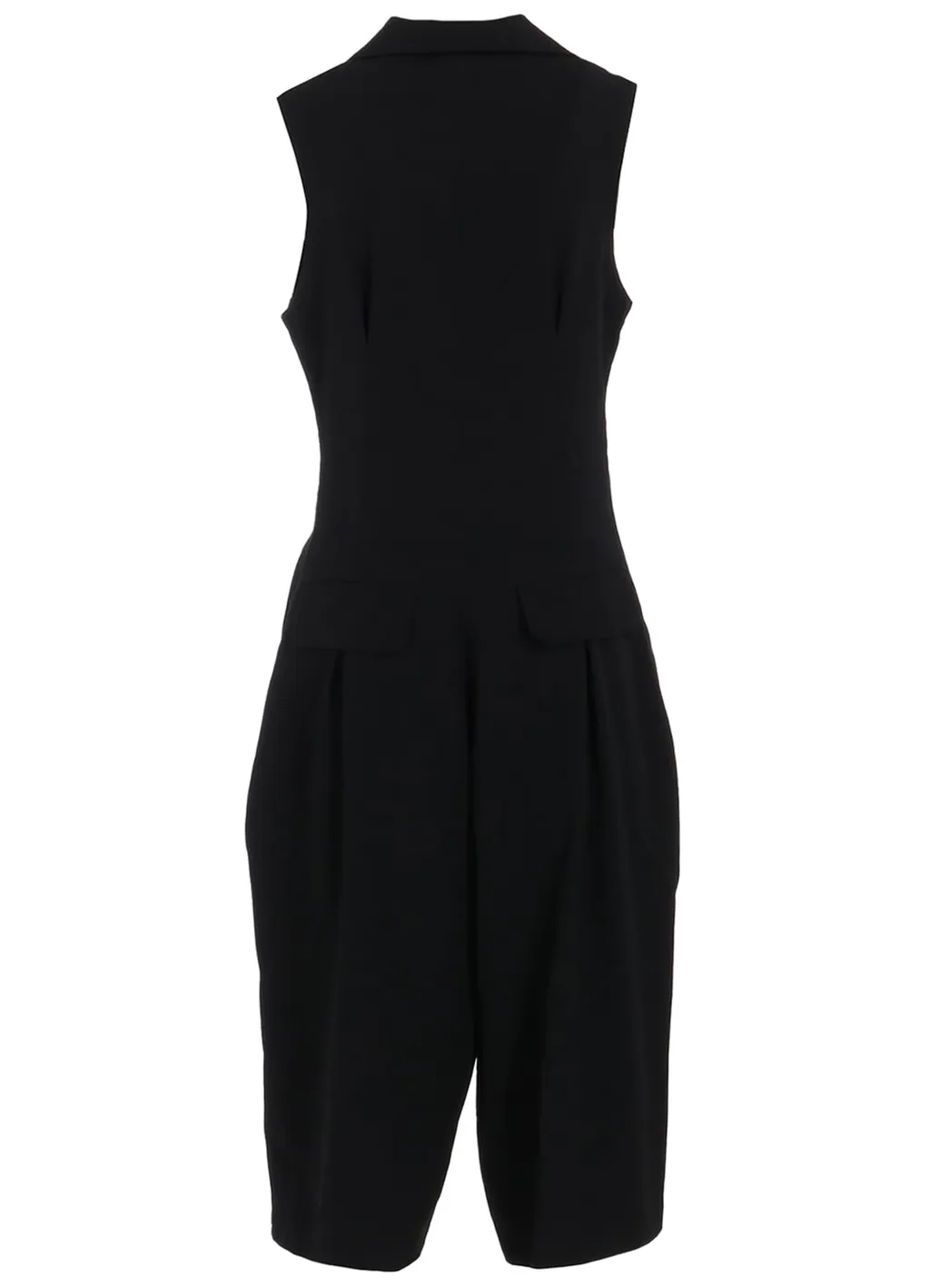 Wool Gabardine Zip Tucked Jump Suit