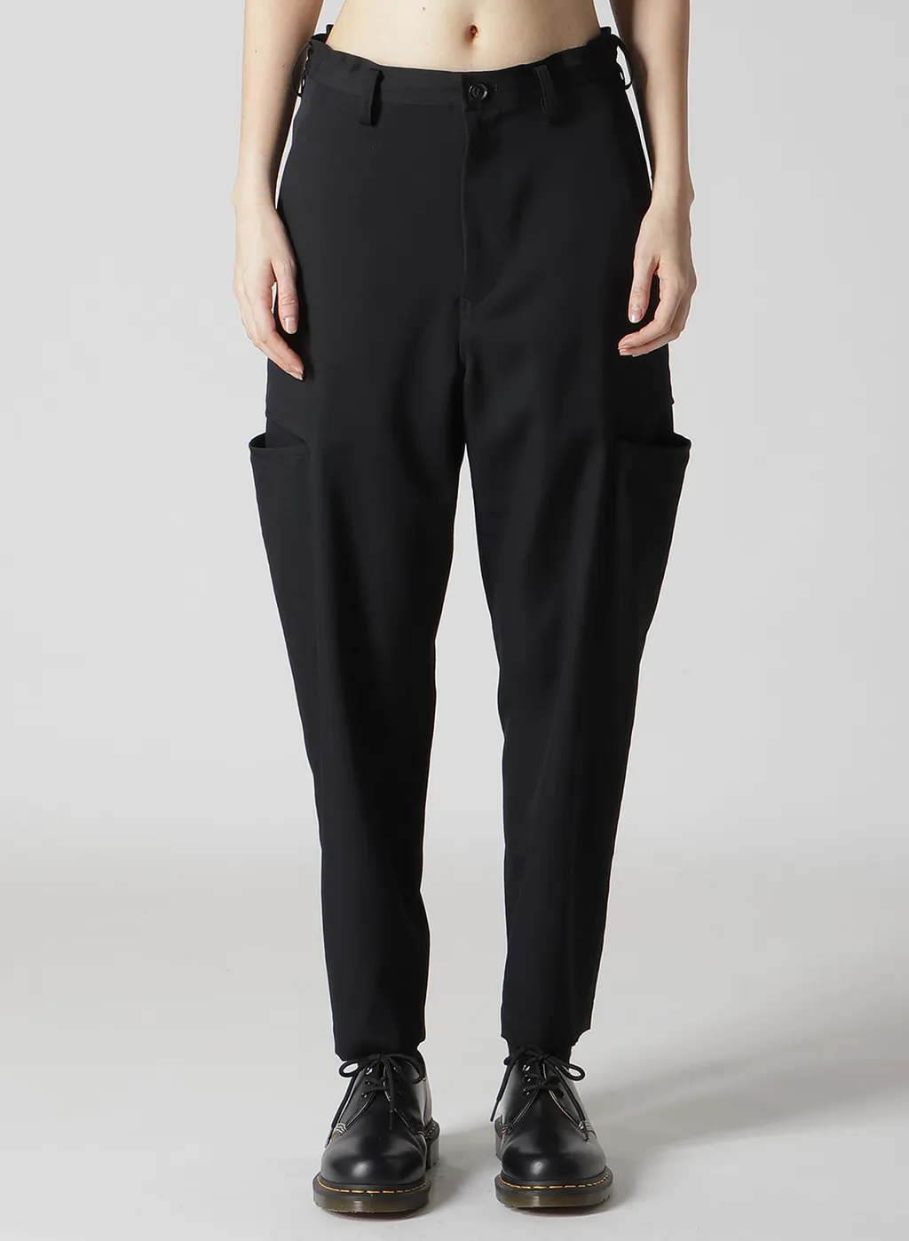 Wool Gabardine Tapered Pants
