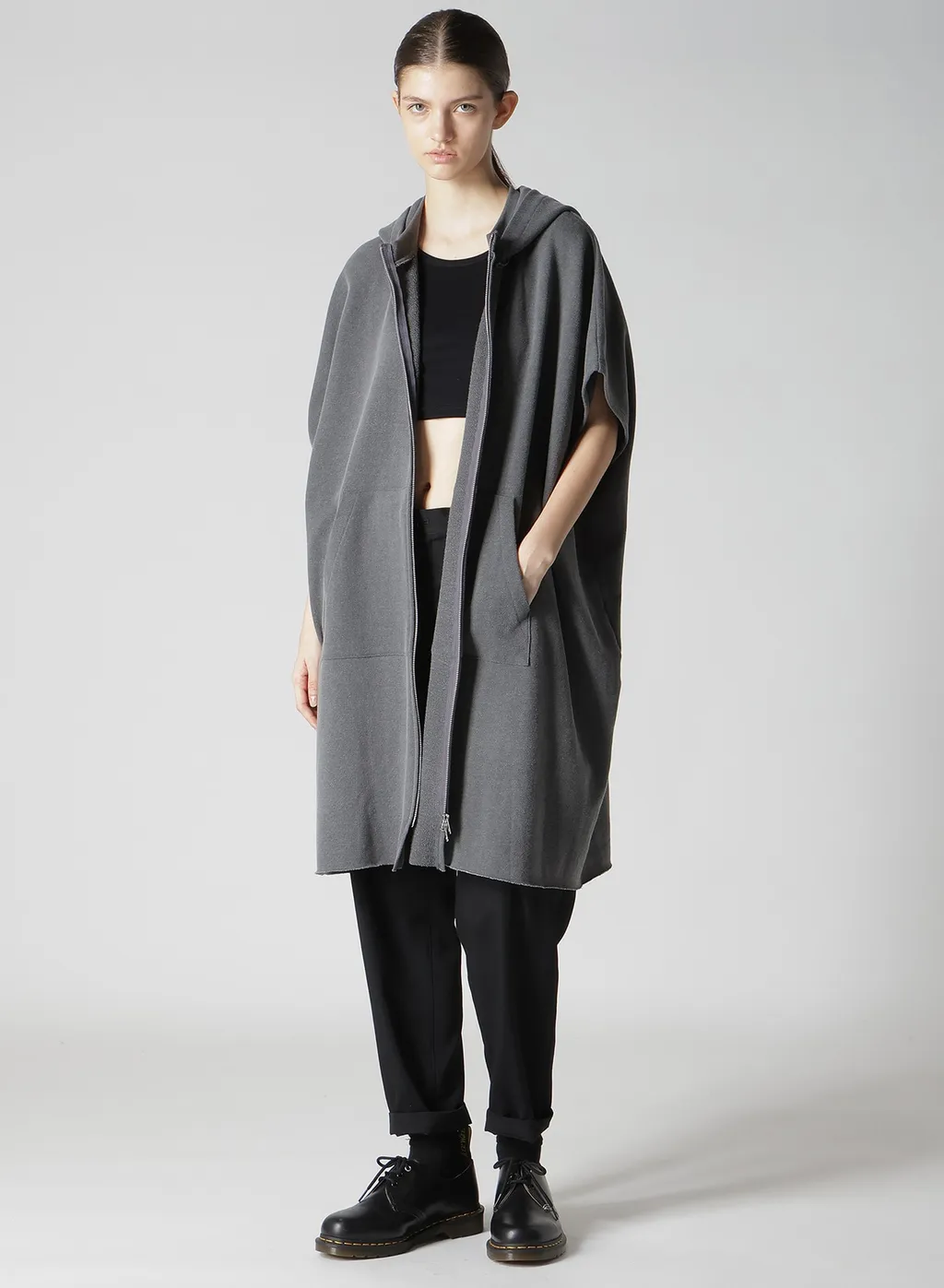 Wool Gabardine Tapered Pants