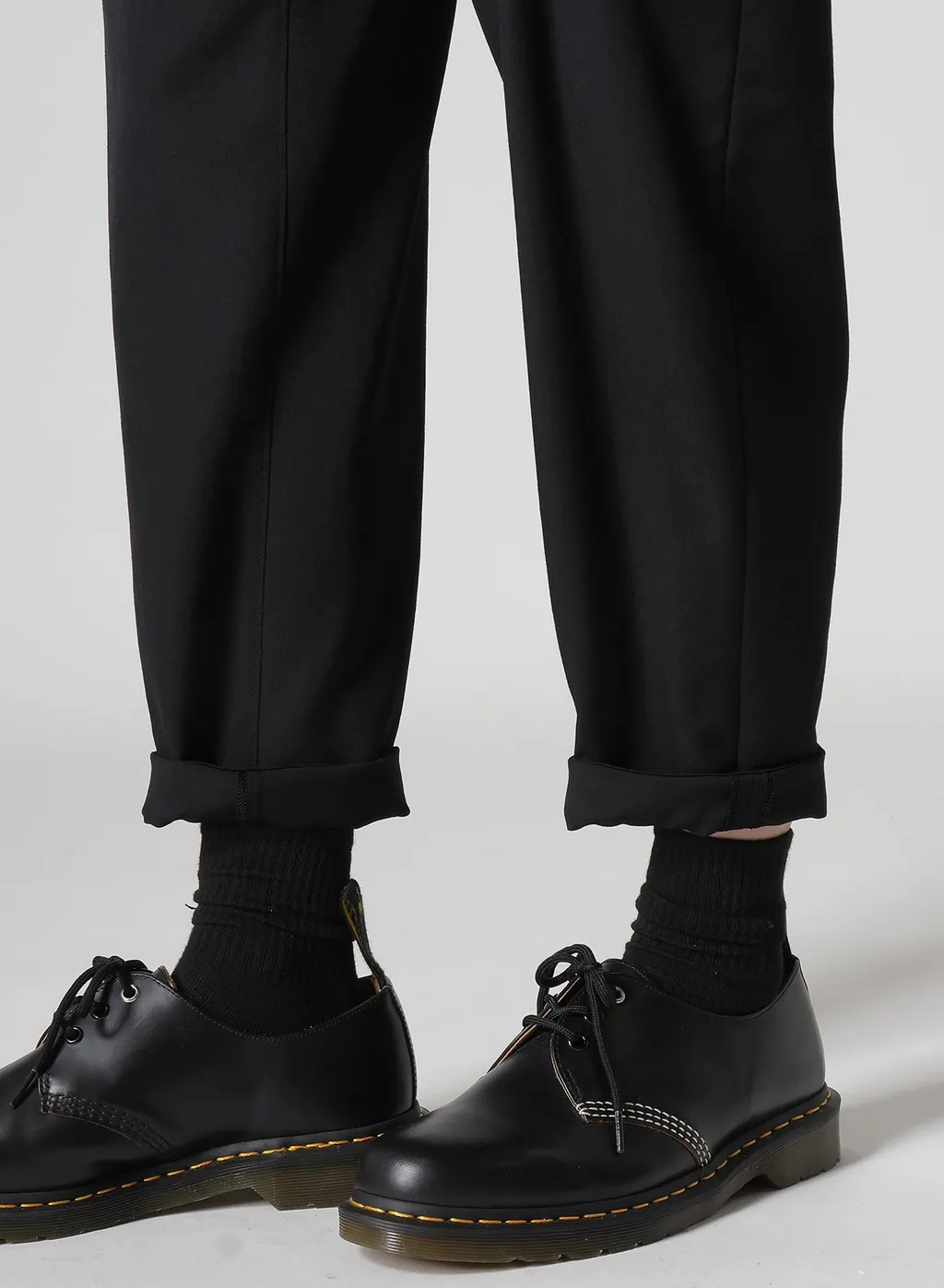Wool Gabardine Tapered Pants