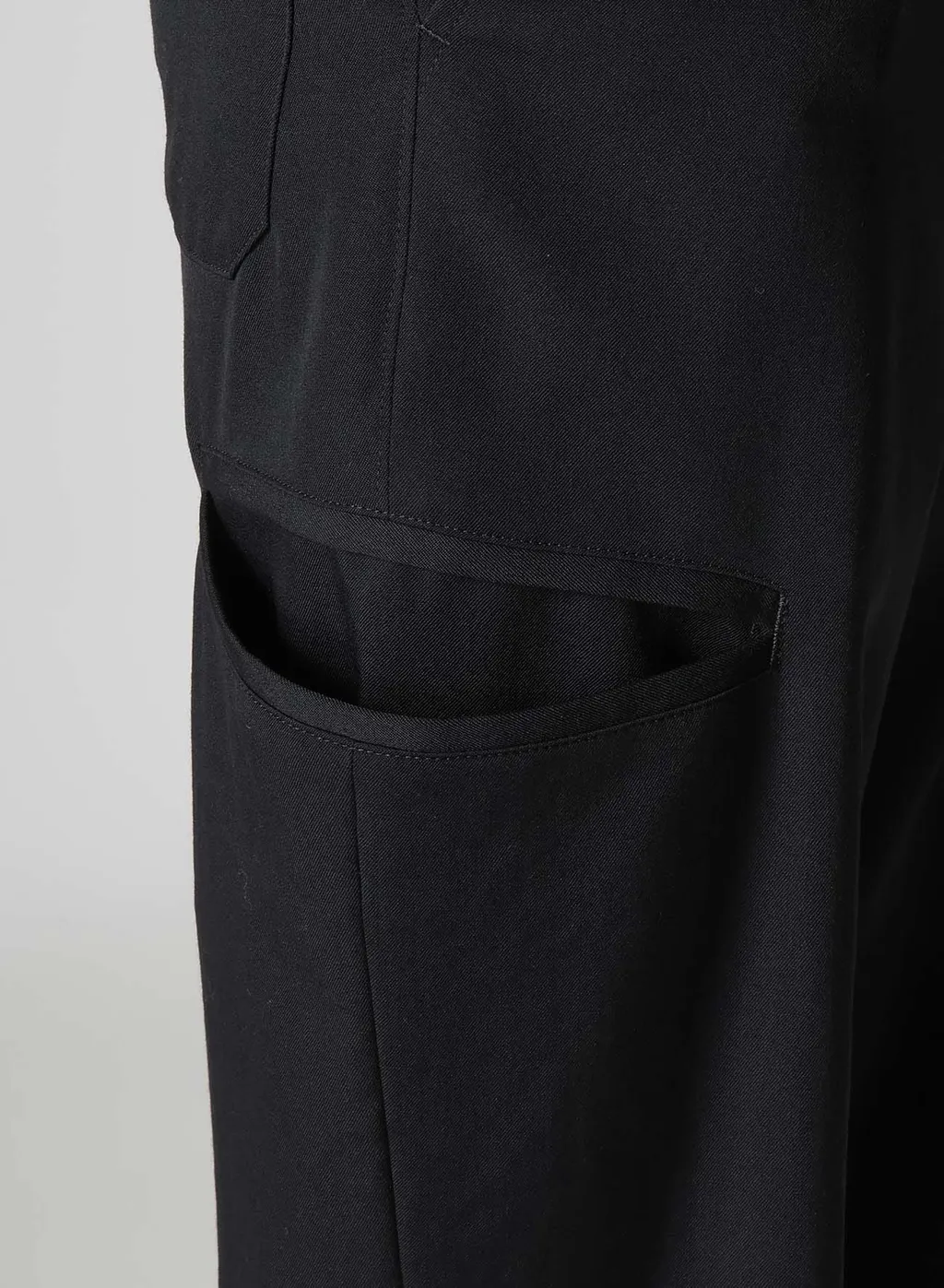 Wool Gabardine Tapered Pants