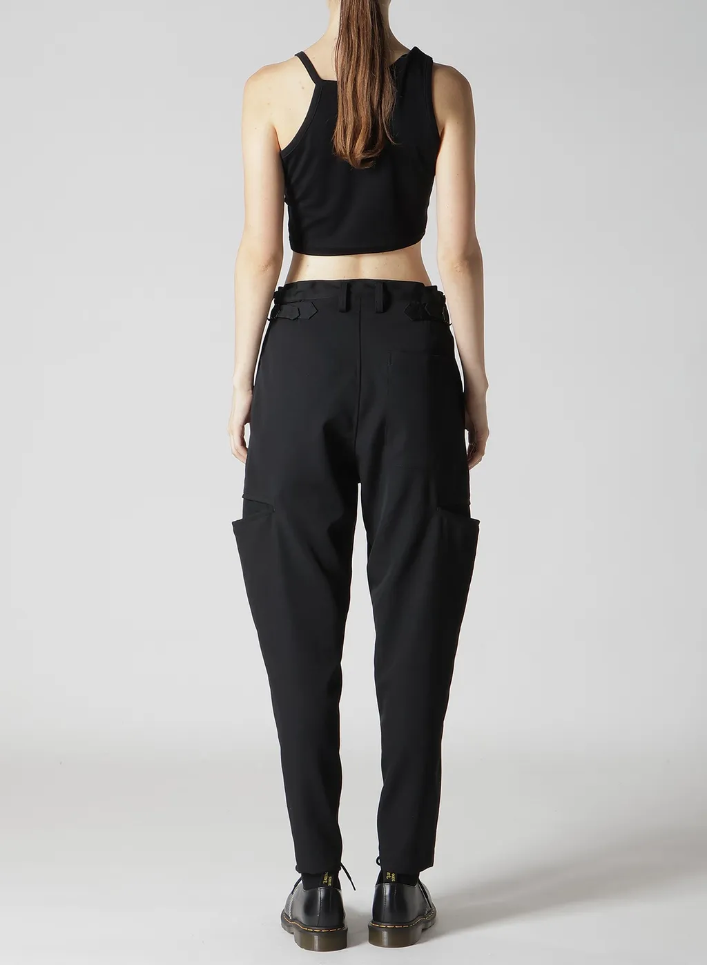 Wool Gabardine Tapered Pants