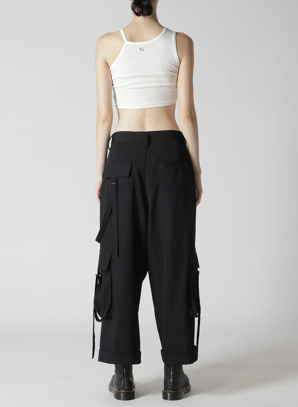 Wool Gabardine Mackin Cargo Pants