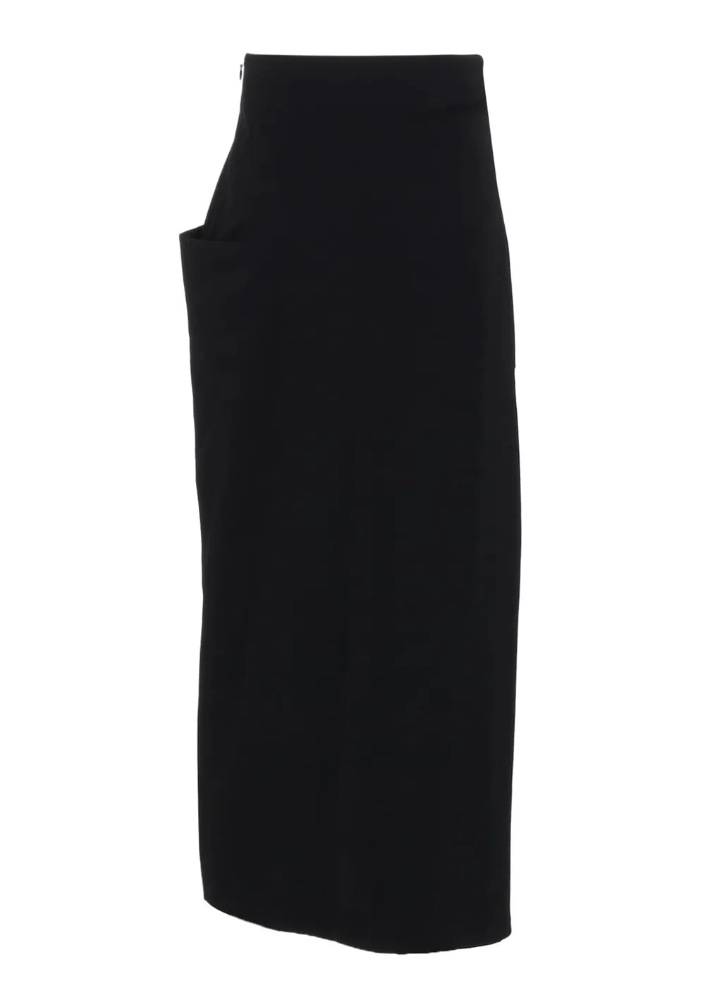 Wool Gabardine Left Cloth Skirt