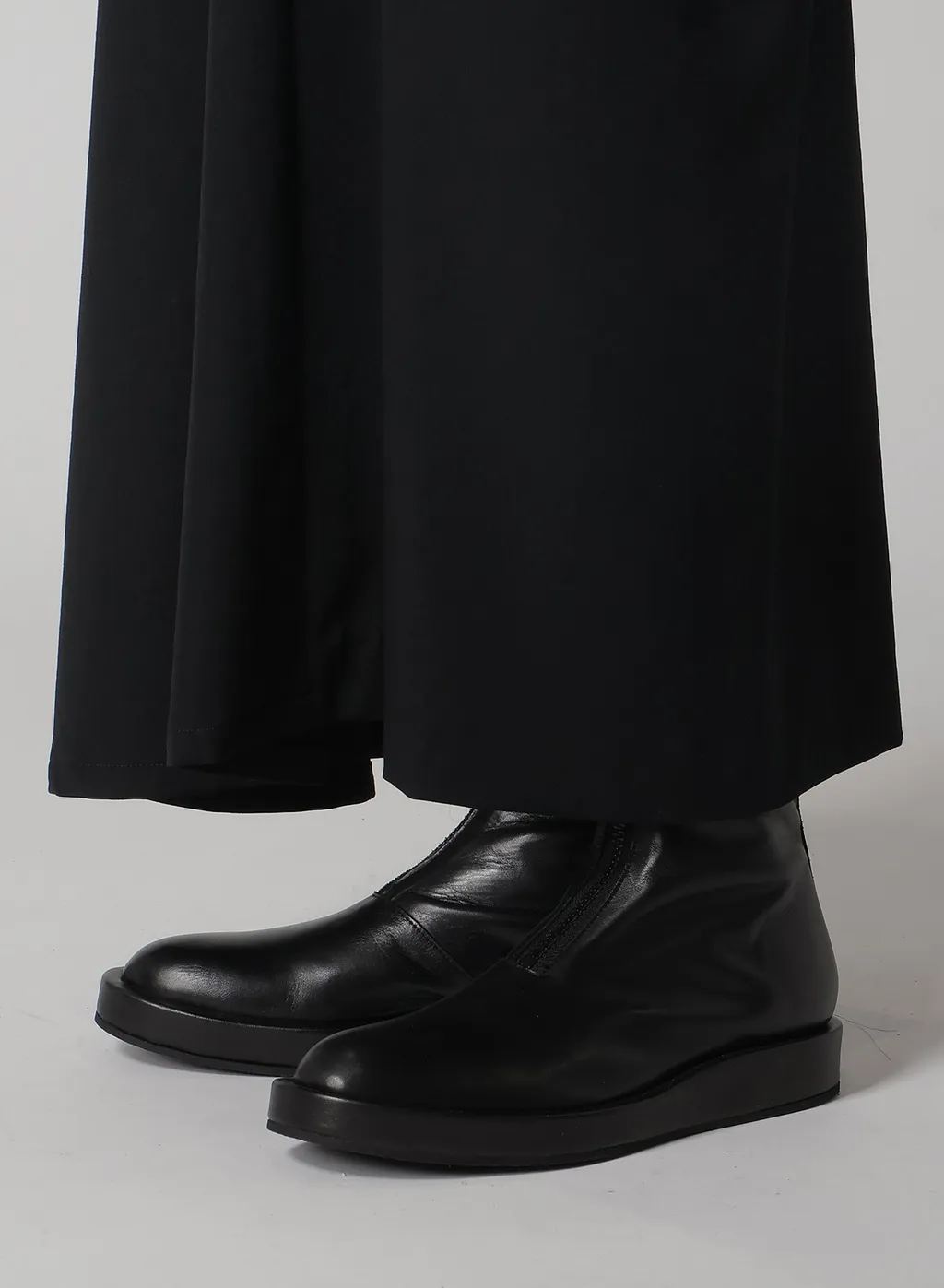 Wool Gabardine Left Cloth Skirt