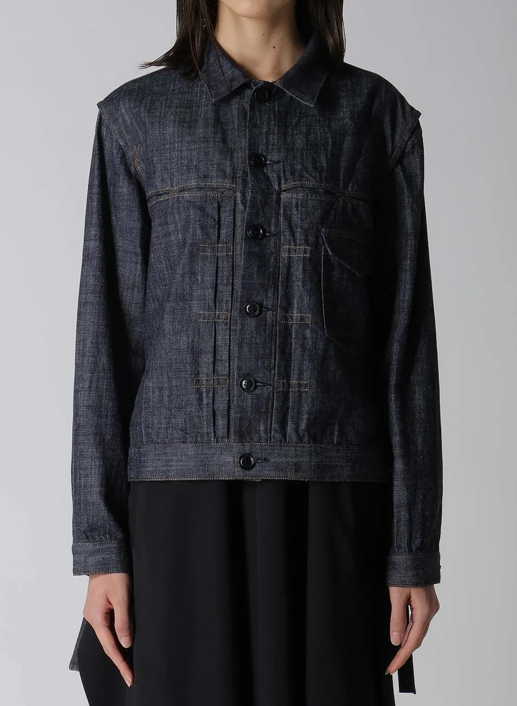 8Oz Denim Tucked Denim Jacket