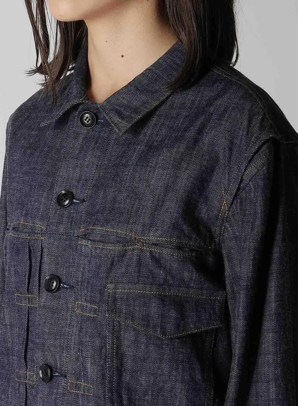 8Oz Denim Tucked Denim Jacket