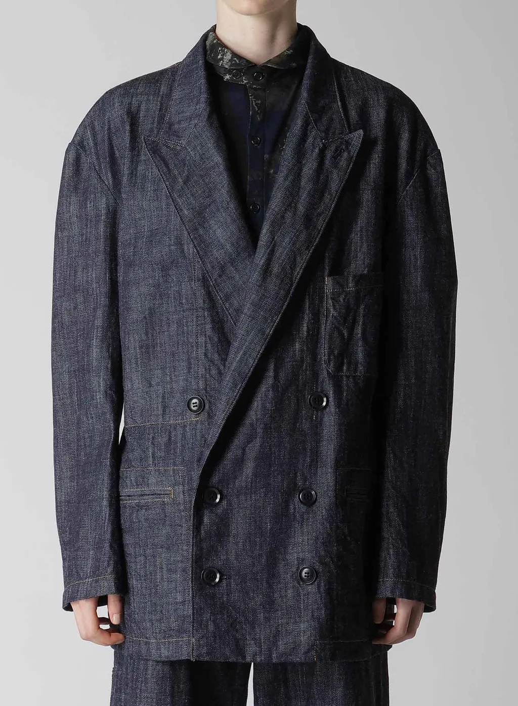 8Oz Denim Peaked Lapel Jacket