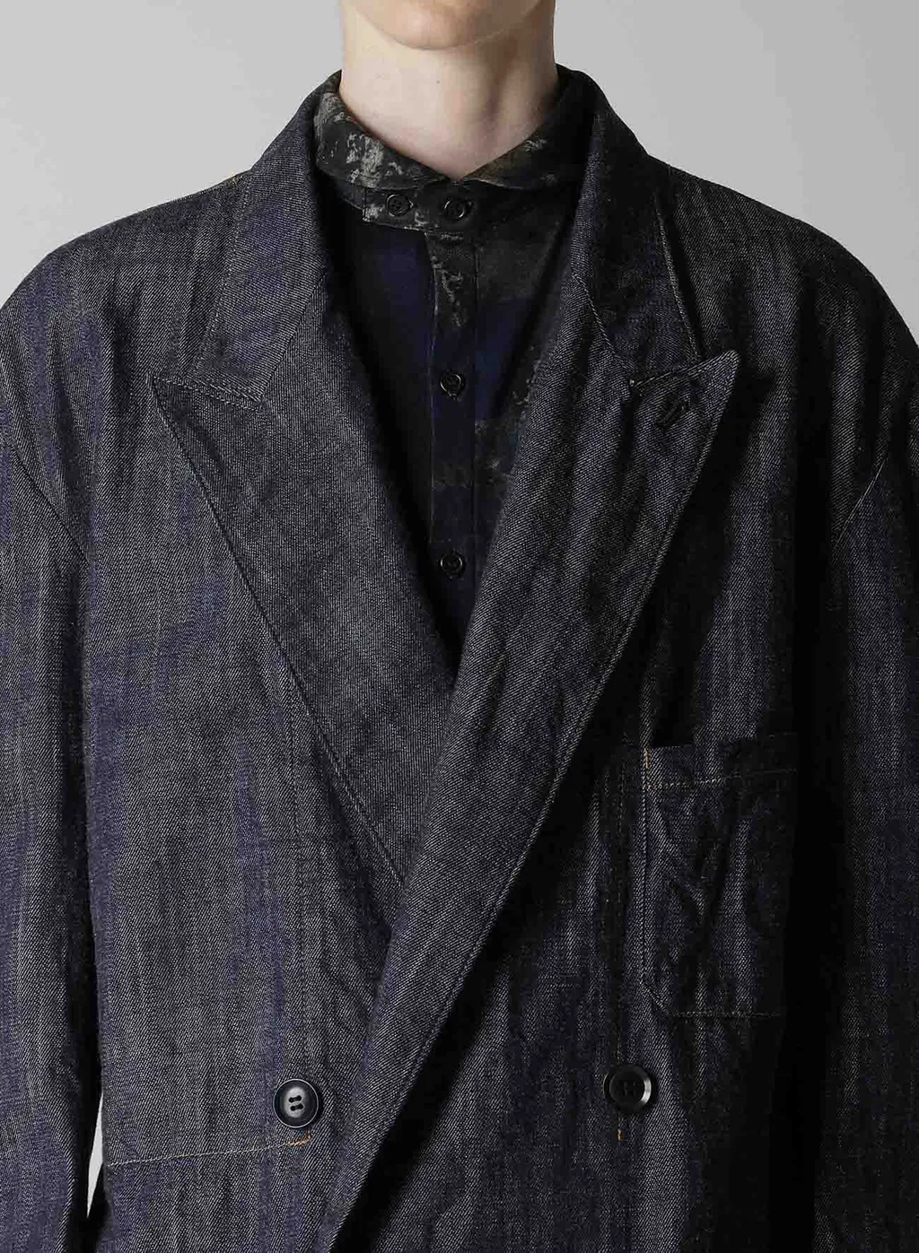 8Oz Denim Peaked Lapel Jacket