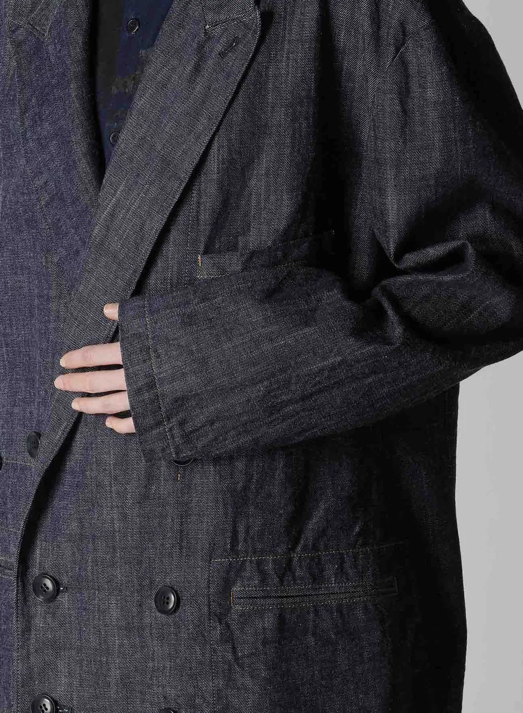 8Oz Denim Peaked Lapel Jacket