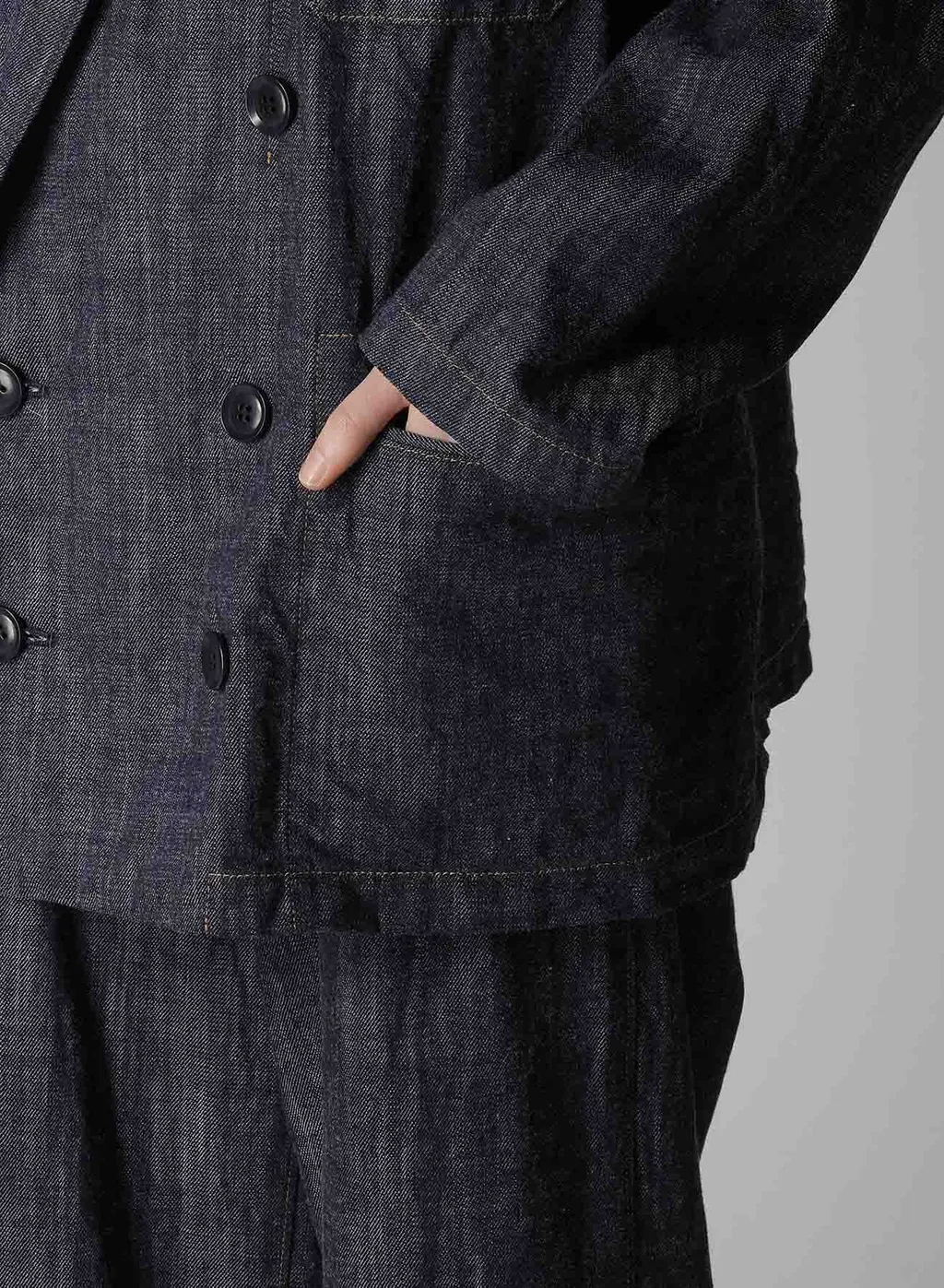 8Oz Denim Peaked Lapel Jacket
