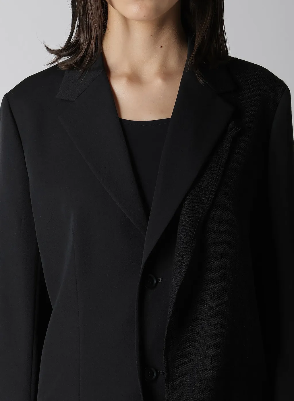 Wool Gabardine Left Doubled Jacket
