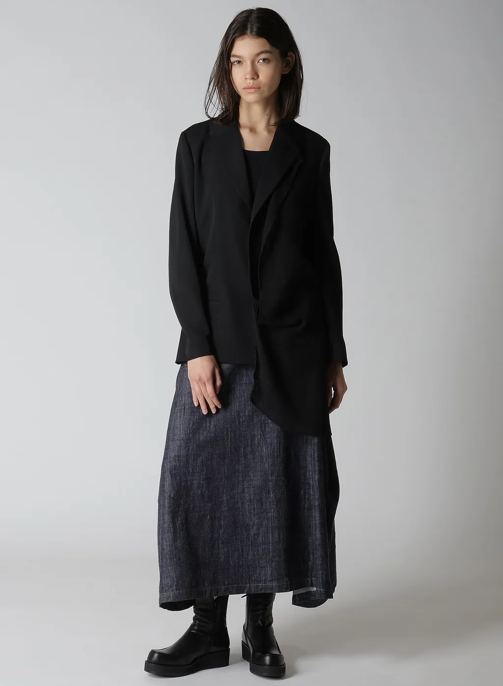 Wool Gabardine Left Doubled Jacket