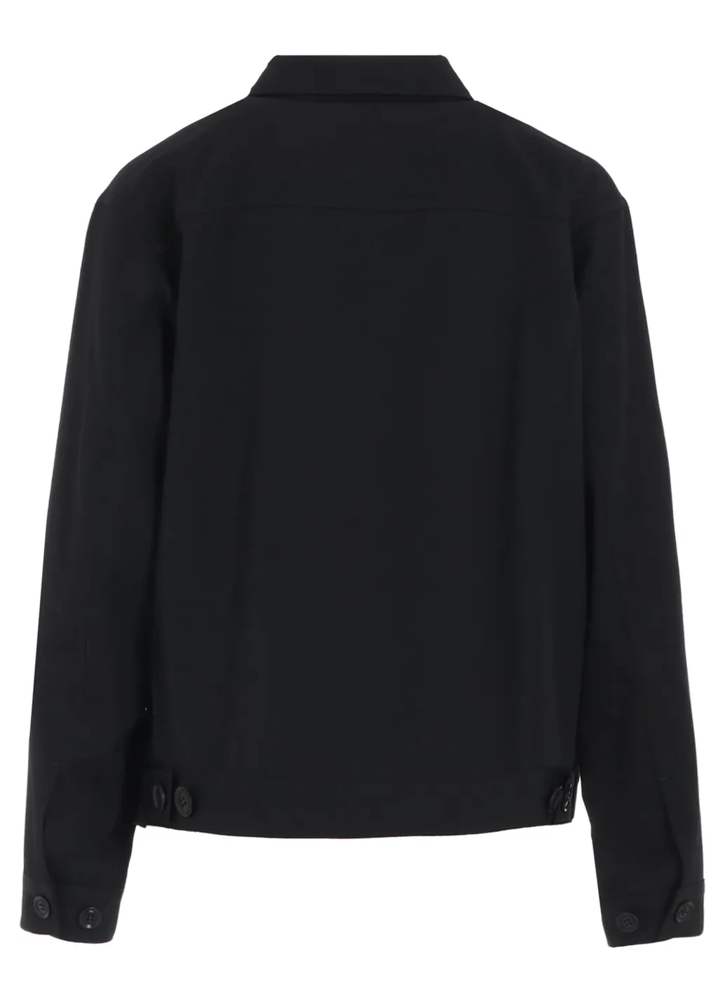 Wool Gabardine Panel Denim Jacket