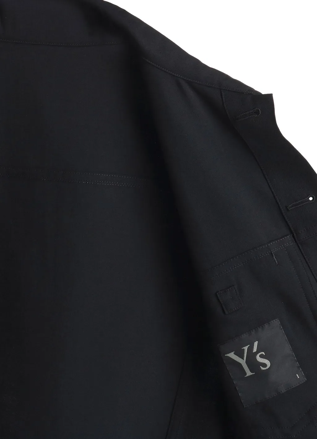 Wool Gabardine Panel Denim Jacket
