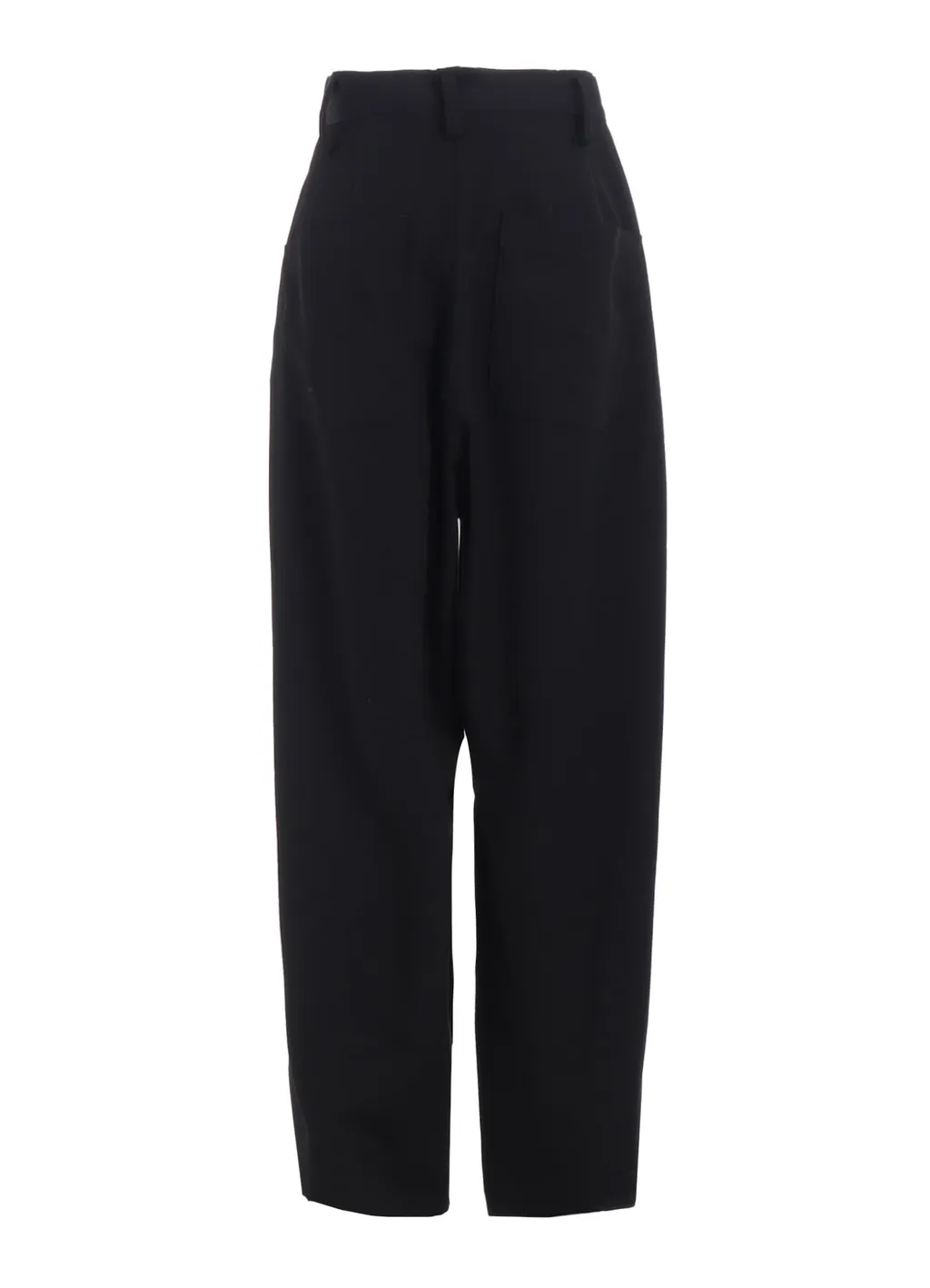 Wool Gabardine Front Double Tucked Pants