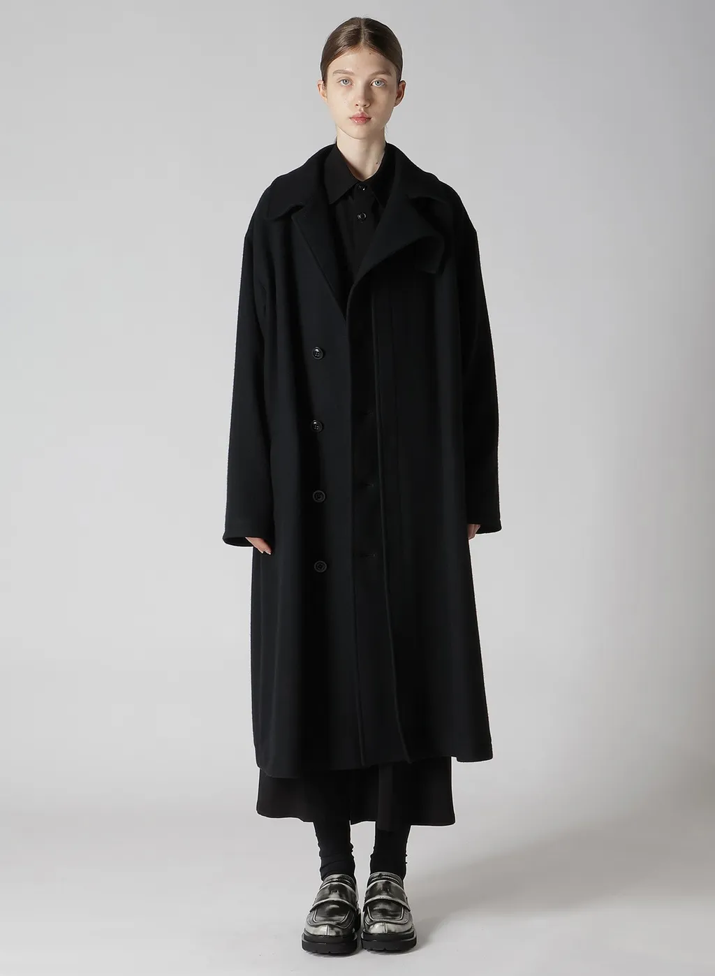 Wool Single Mosser Left W Facing Coat