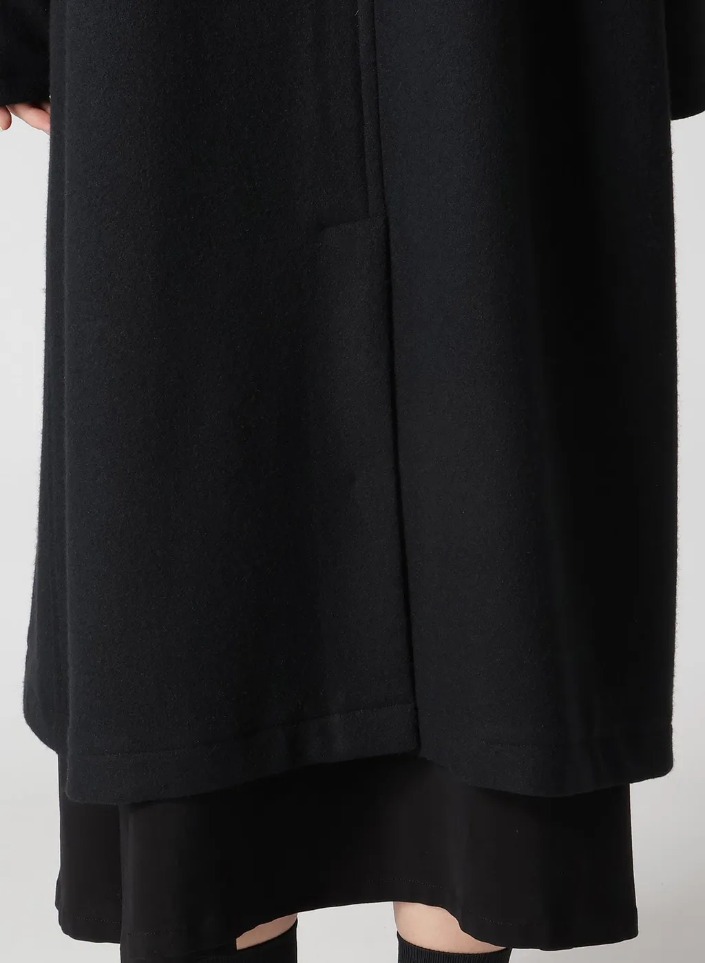 Wool Single Mosser Left W Facing Coat