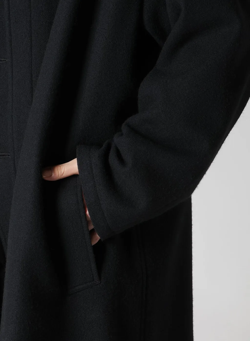 Wool Single Mosser Left W Facing Coat