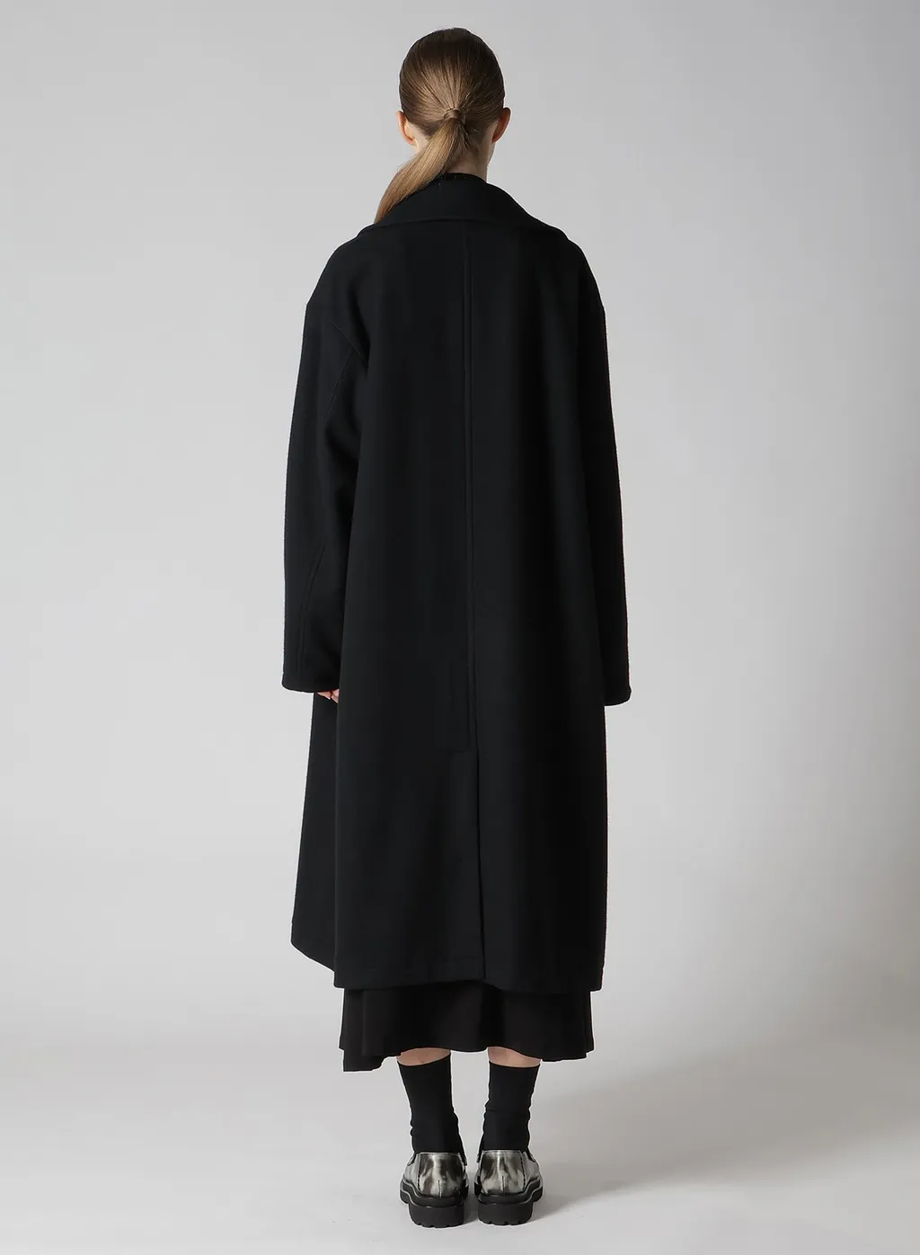Wool Single Mosser Left W Facing Coat