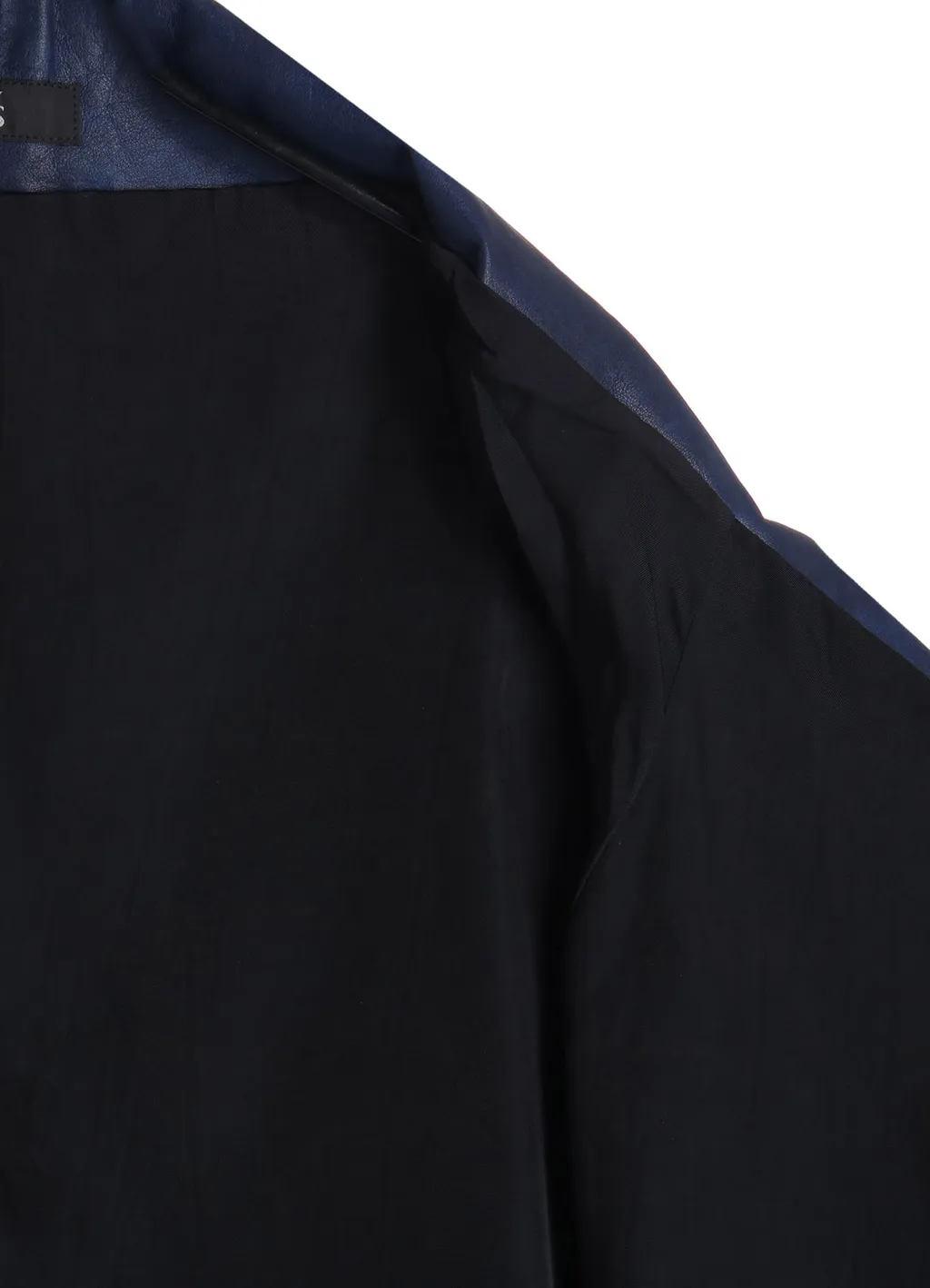 Indigo Mud Dyed Leather Jacket