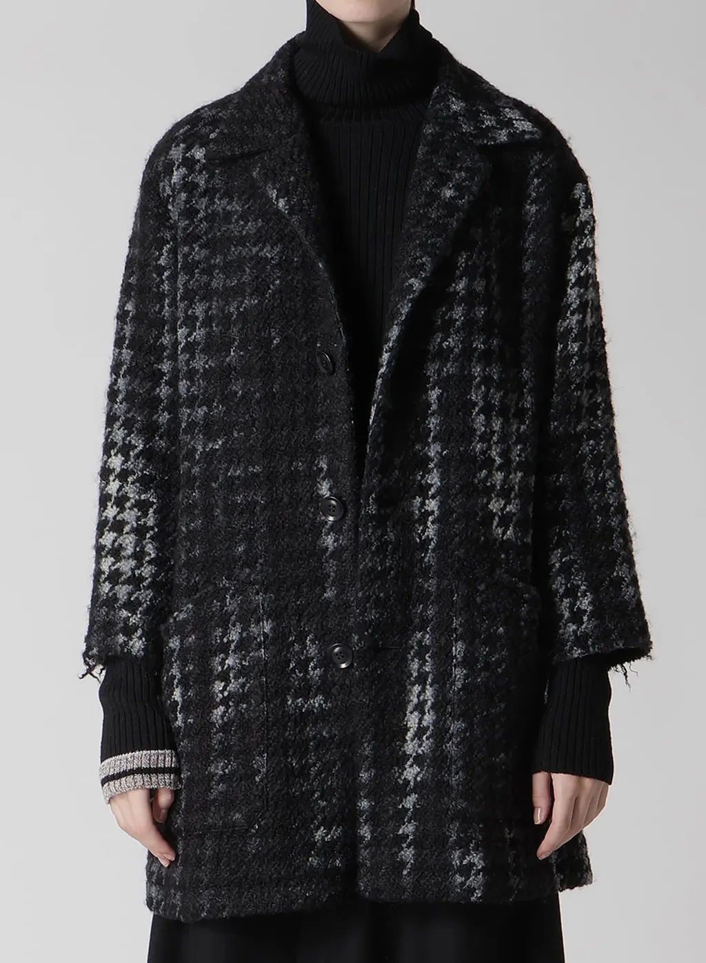 Houndstooth Tie-Dyed Wool Jacket