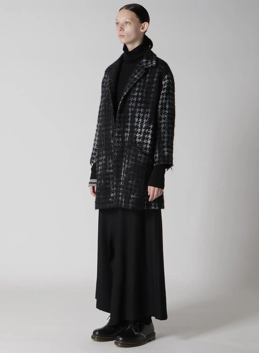 Houndstooth Tie-Dyed Wool Jacket