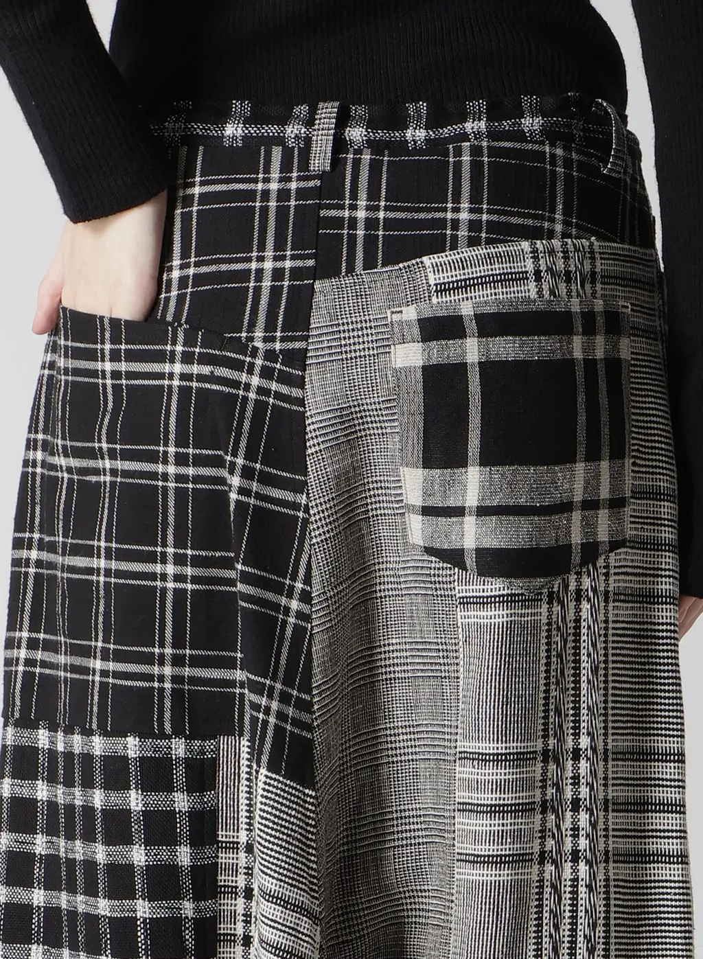 Multi Plaid Sarouel Pants