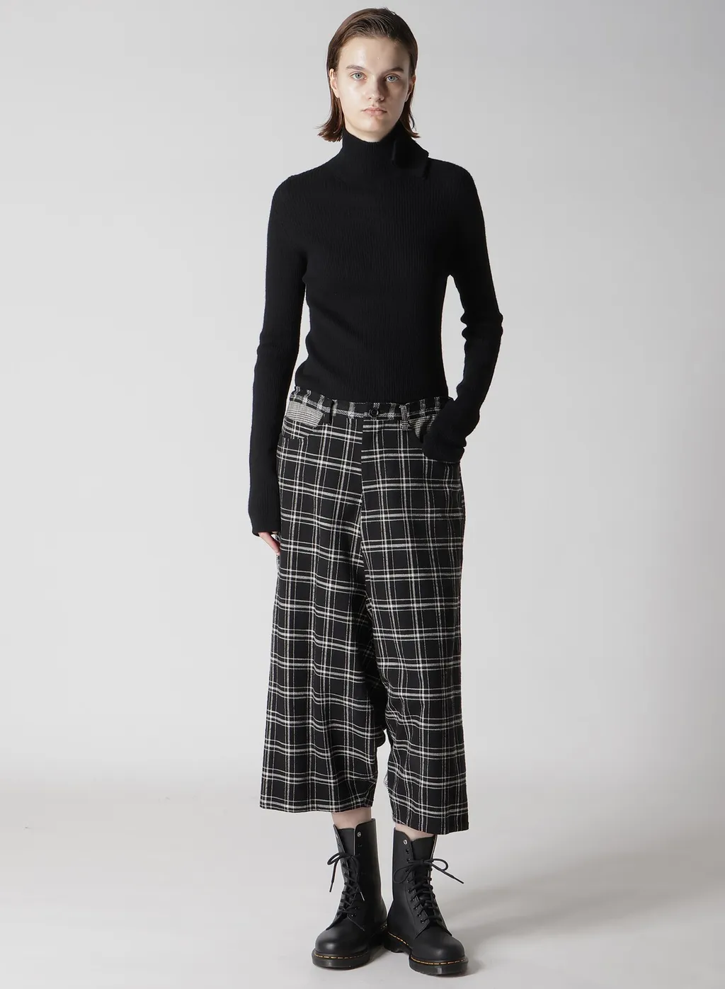 Multi Plaid Sarouel Pants