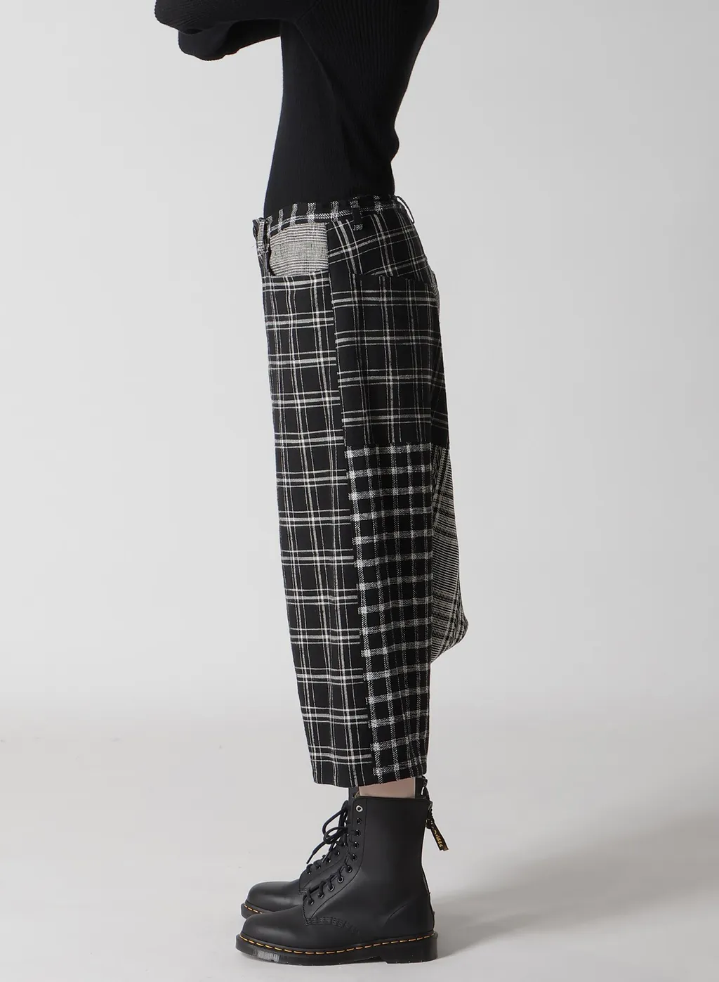 Multi Plaid Sarouel Pants