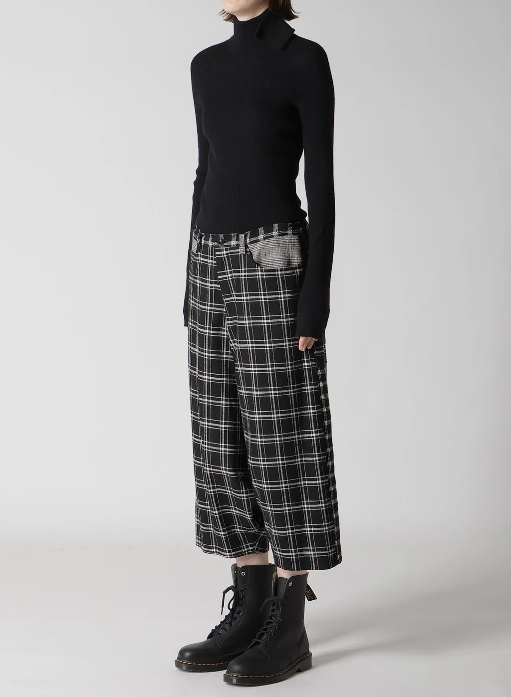Multi Plaid Sarouel Pants