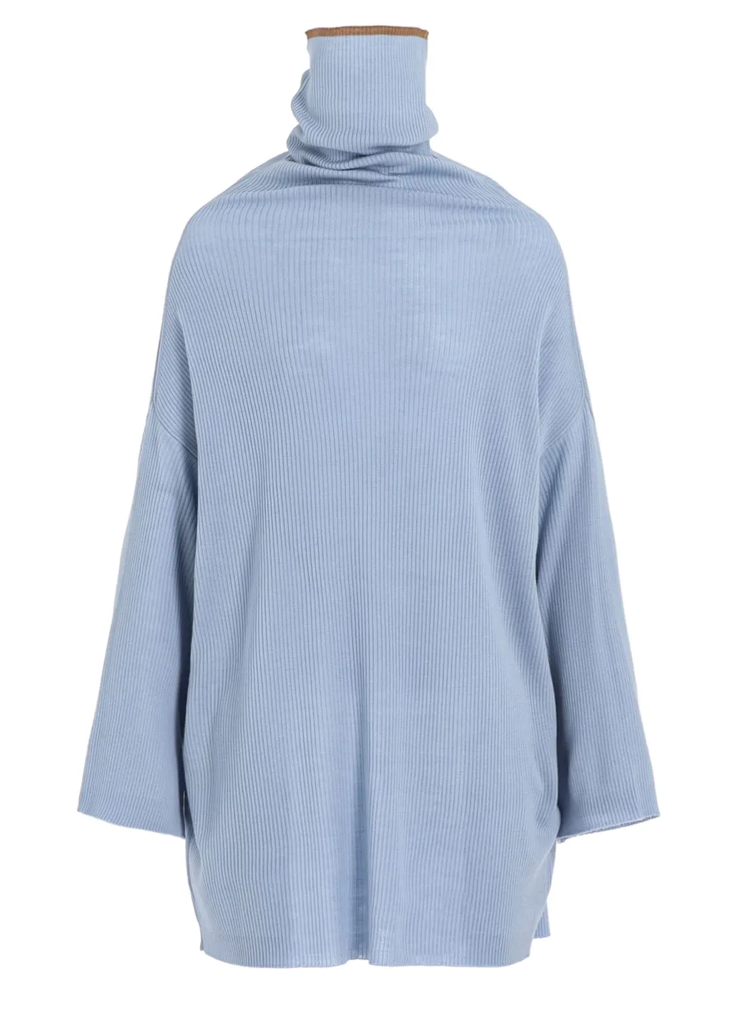 Y's × John Smedley Bottleneck Ribbed Knit