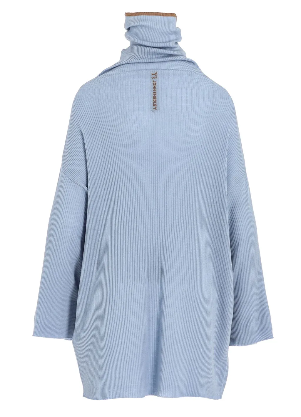 Y's × John Smedley Bottleneck Ribbed Knit