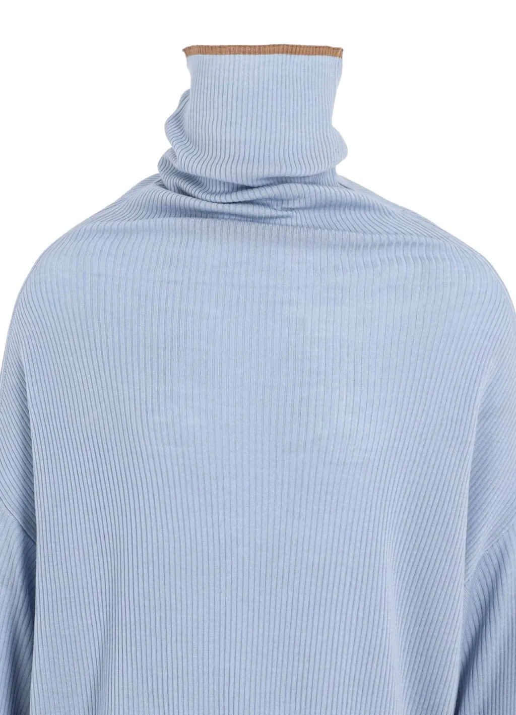 Y's × John Smedley Bottleneck Ribbed Knit