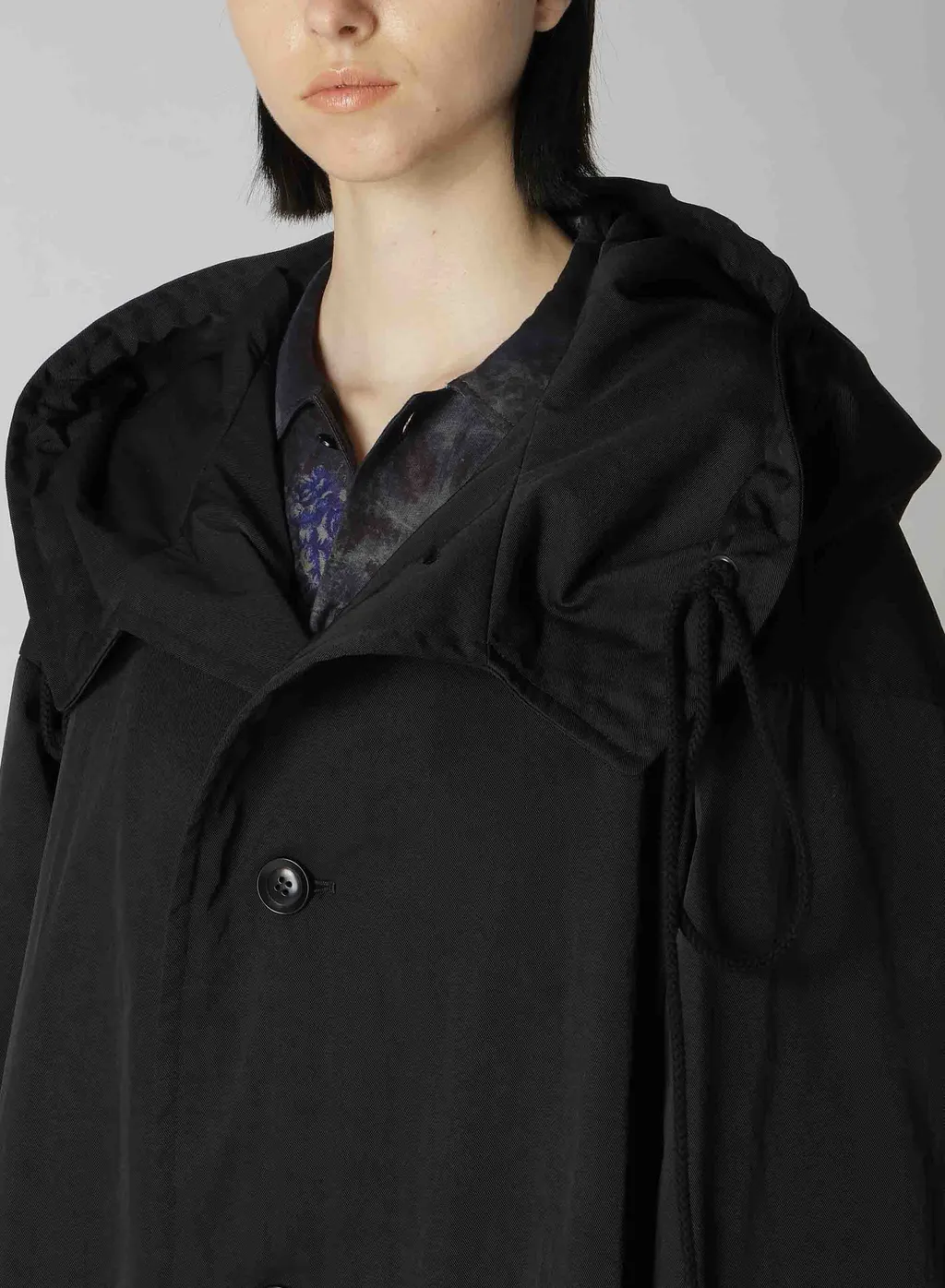 Ny/ Chino Cloth Hoodie Coat