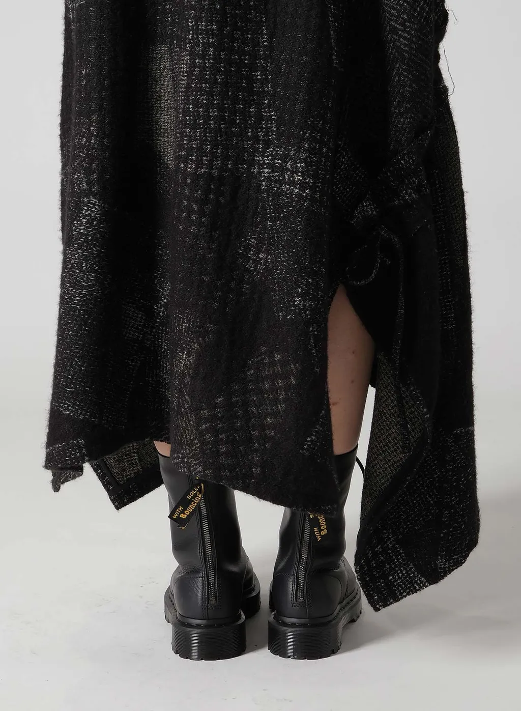 W/C Random Houndstooth Jq Shirring Skirt
