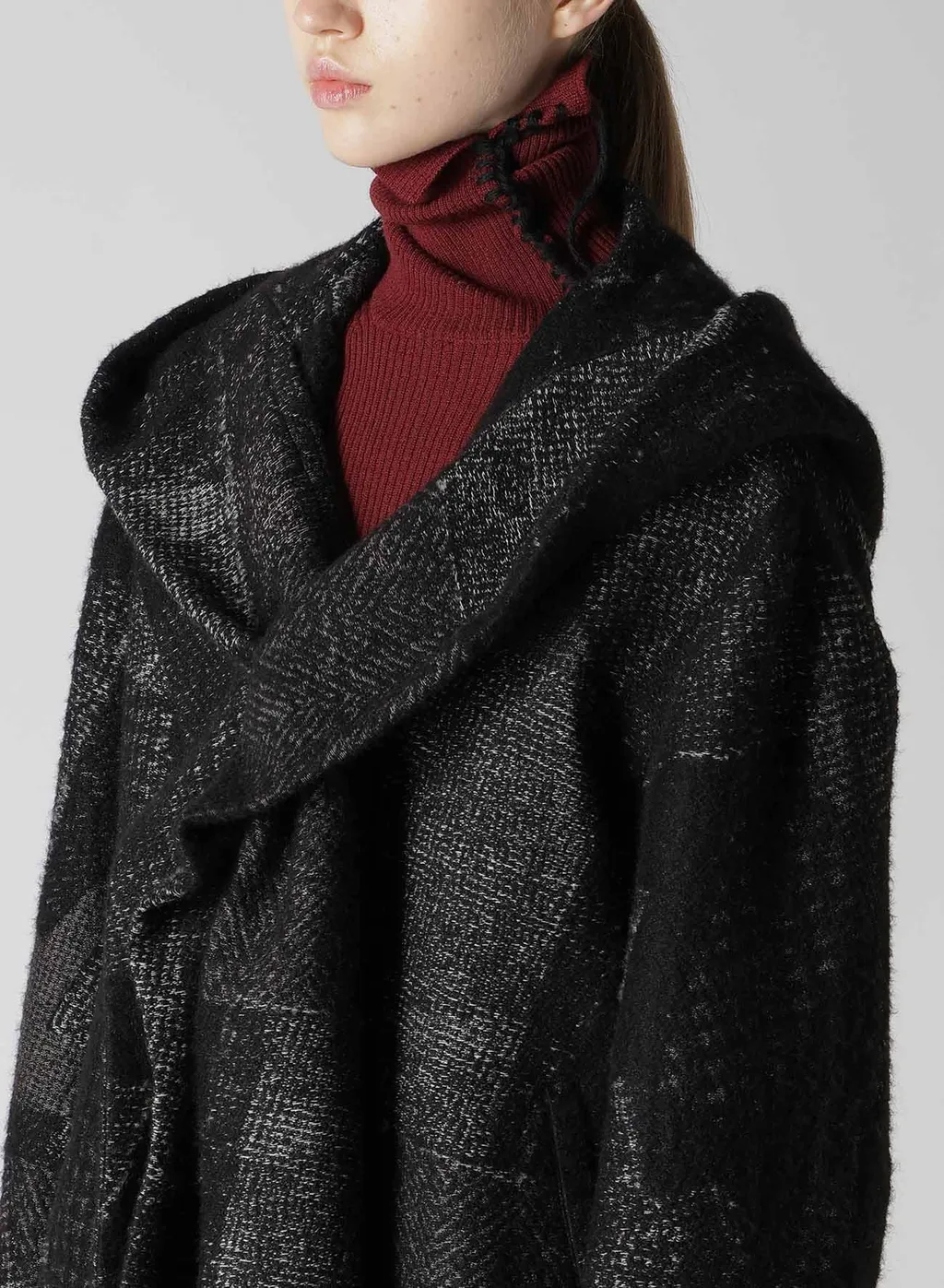 W/C Random Houndstooth Jq Hoodie Jacket