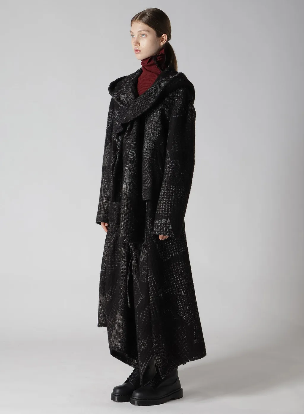 W/C Random Houndstooth Jq Hoodie Jacket