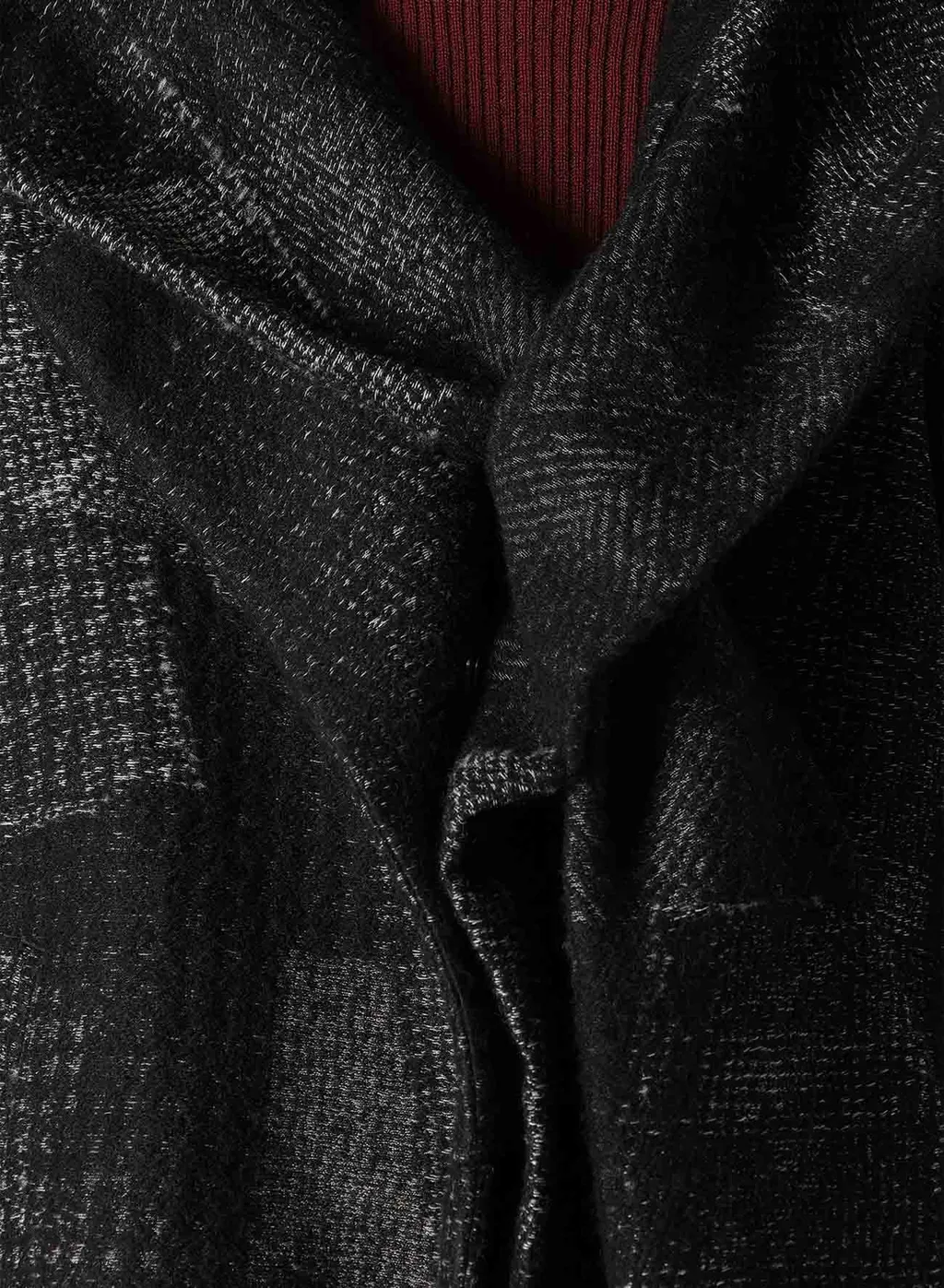 W/C Random Houndstooth Jq Hoodie Jacket