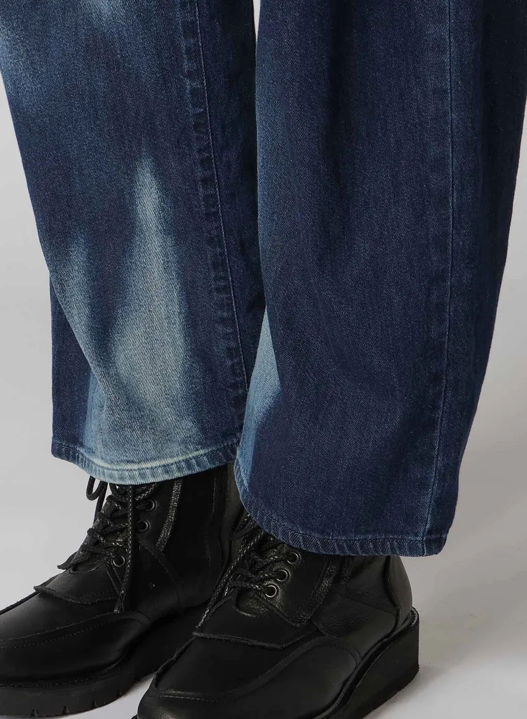 C/ Spotted Denim Gusset Wide Pants