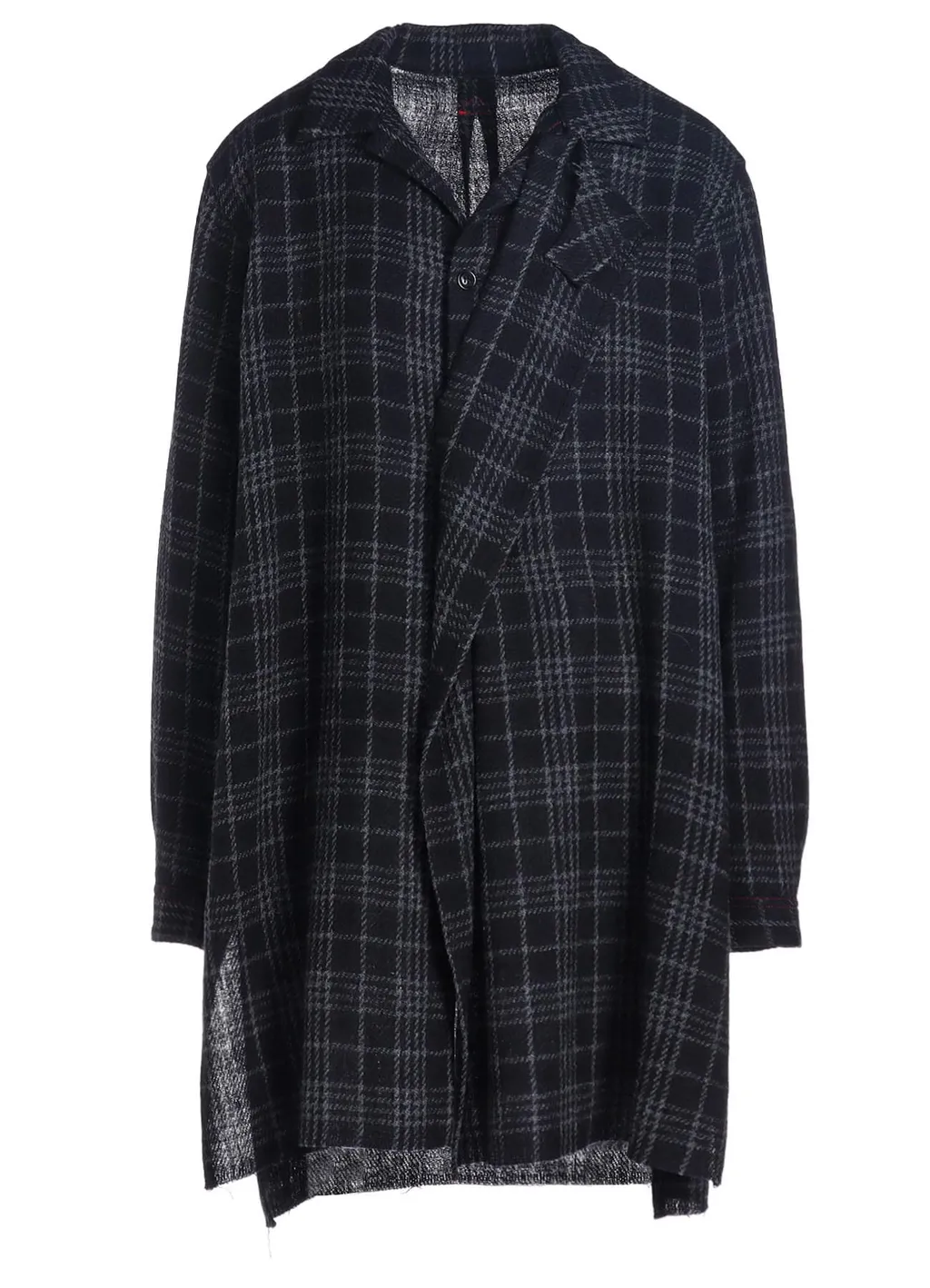 W/ Check Red Stitch Grandpa Shirt