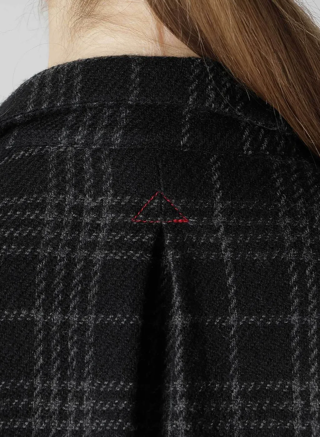W/ Check Red Stitch Grandpa Shirt
