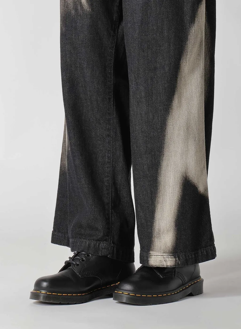 C/ Spotted Denim Long Straight Pants