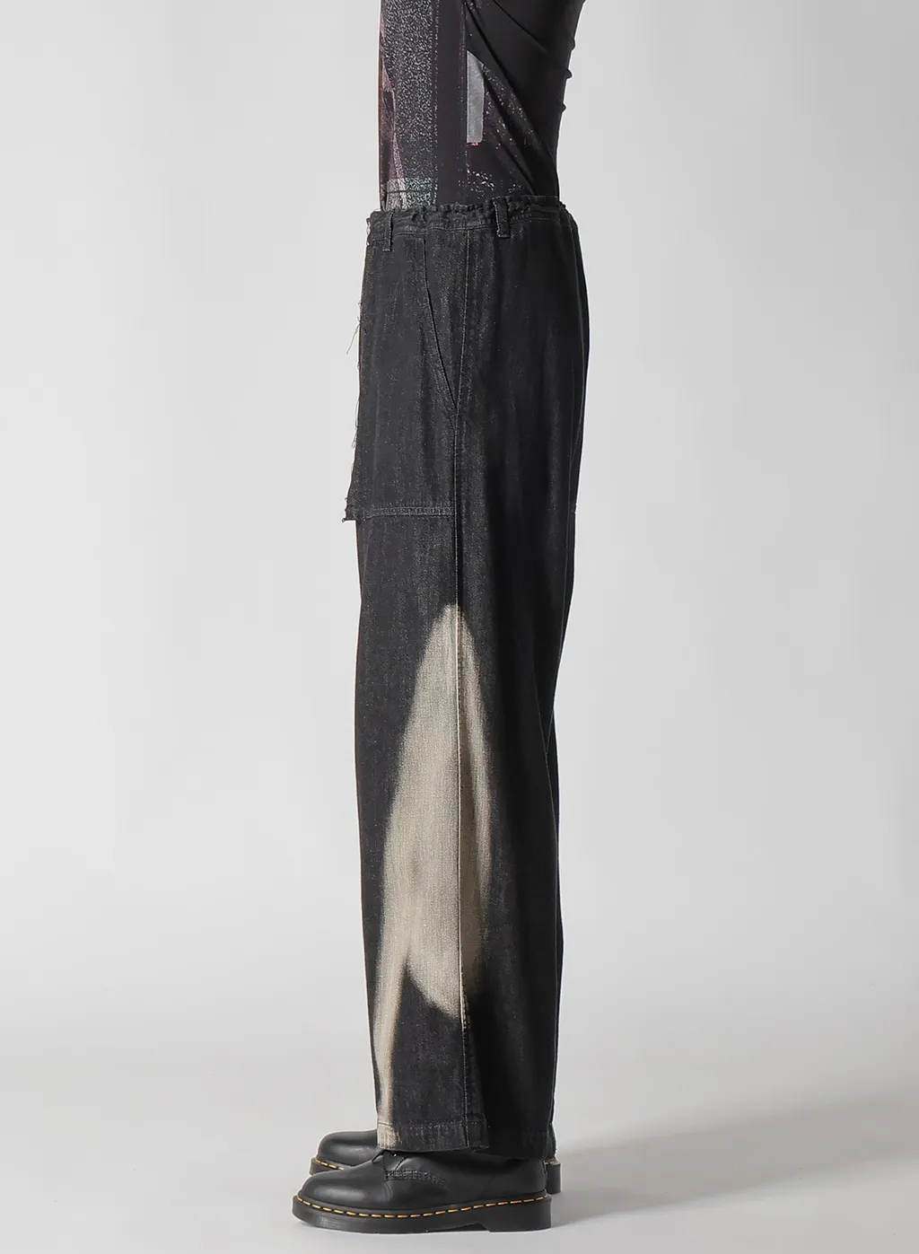 C/ Spotted Denim Long Straight Pants