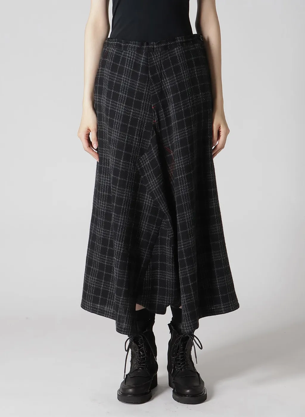 W/ Check Red Stitch Gusset Pants